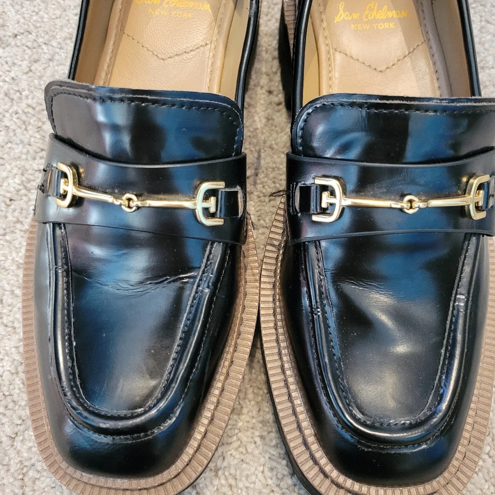 Sam Edelman Laurs Lug Sole Horsebit Loafer